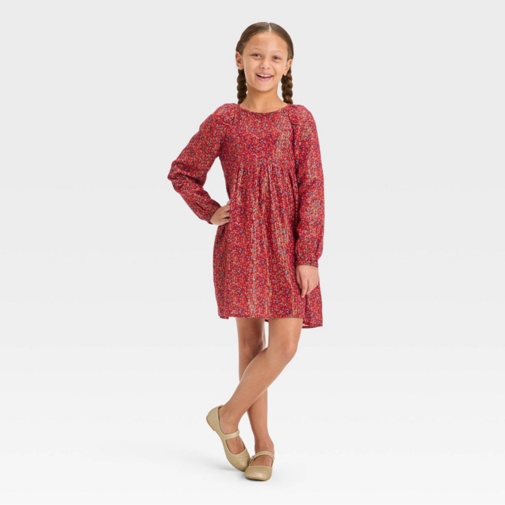 Long-Sleeve Woven Dress from Cat & Jack